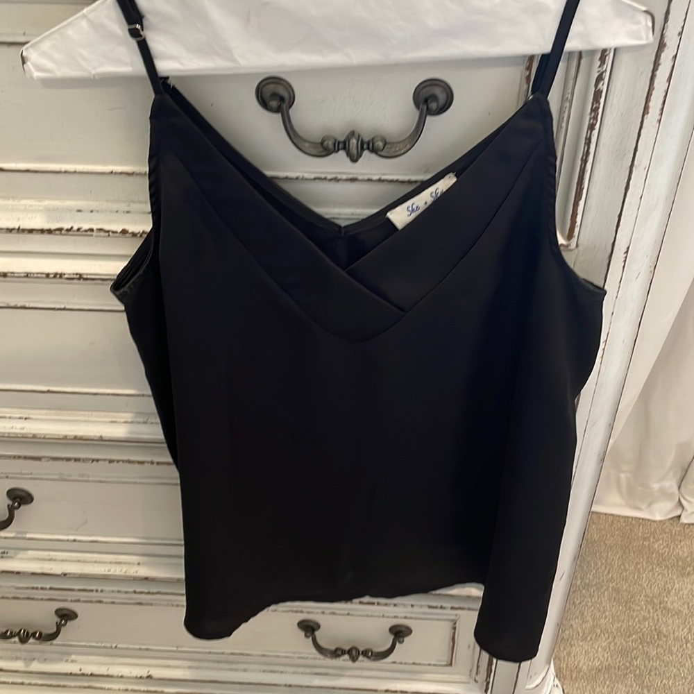 Black tank top